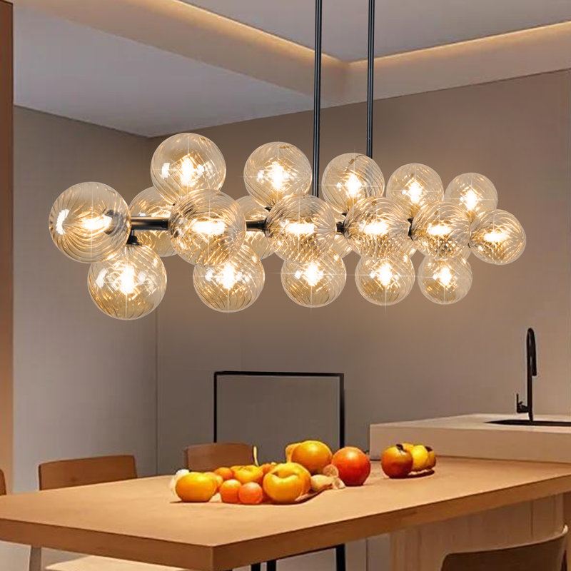 Ivy Bronx 22 - Lights Sputnik Chandelier Modern Linear Chandelier